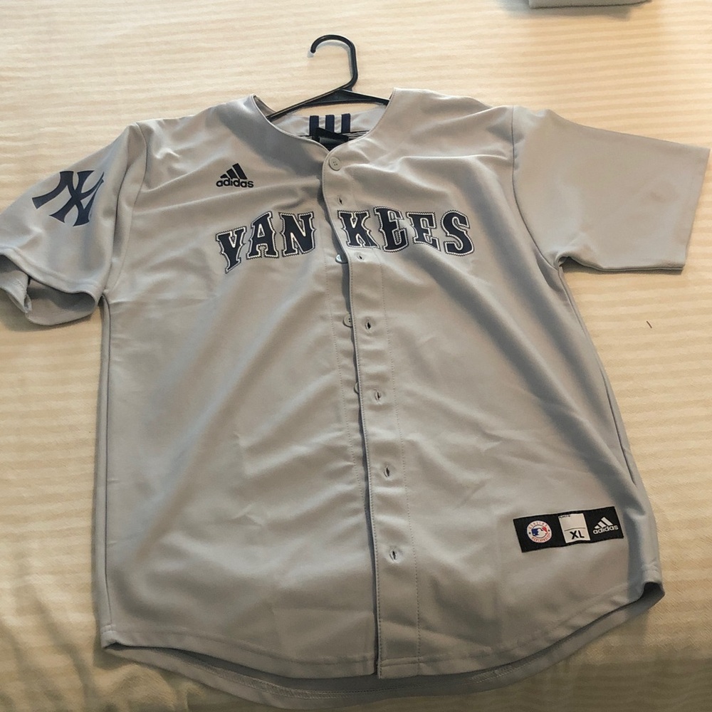 Adidas Gray Yankees Baseball Jersey